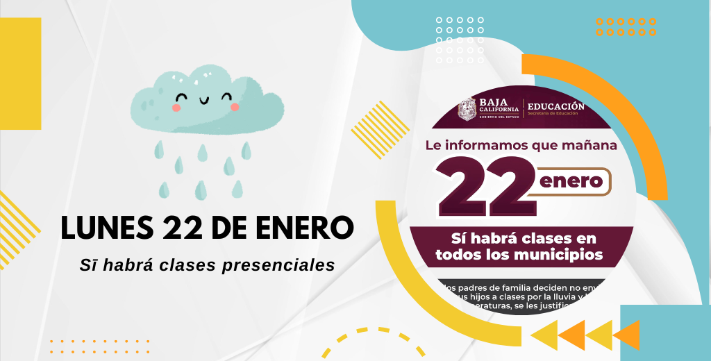 COMUNICADO DE EDUCACIÓN BC: LUNES 22 DE ENERO